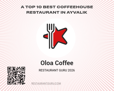 Restaurant Guru 2026 — Ayvalık Top 10 kahve dükkanı rozeti
